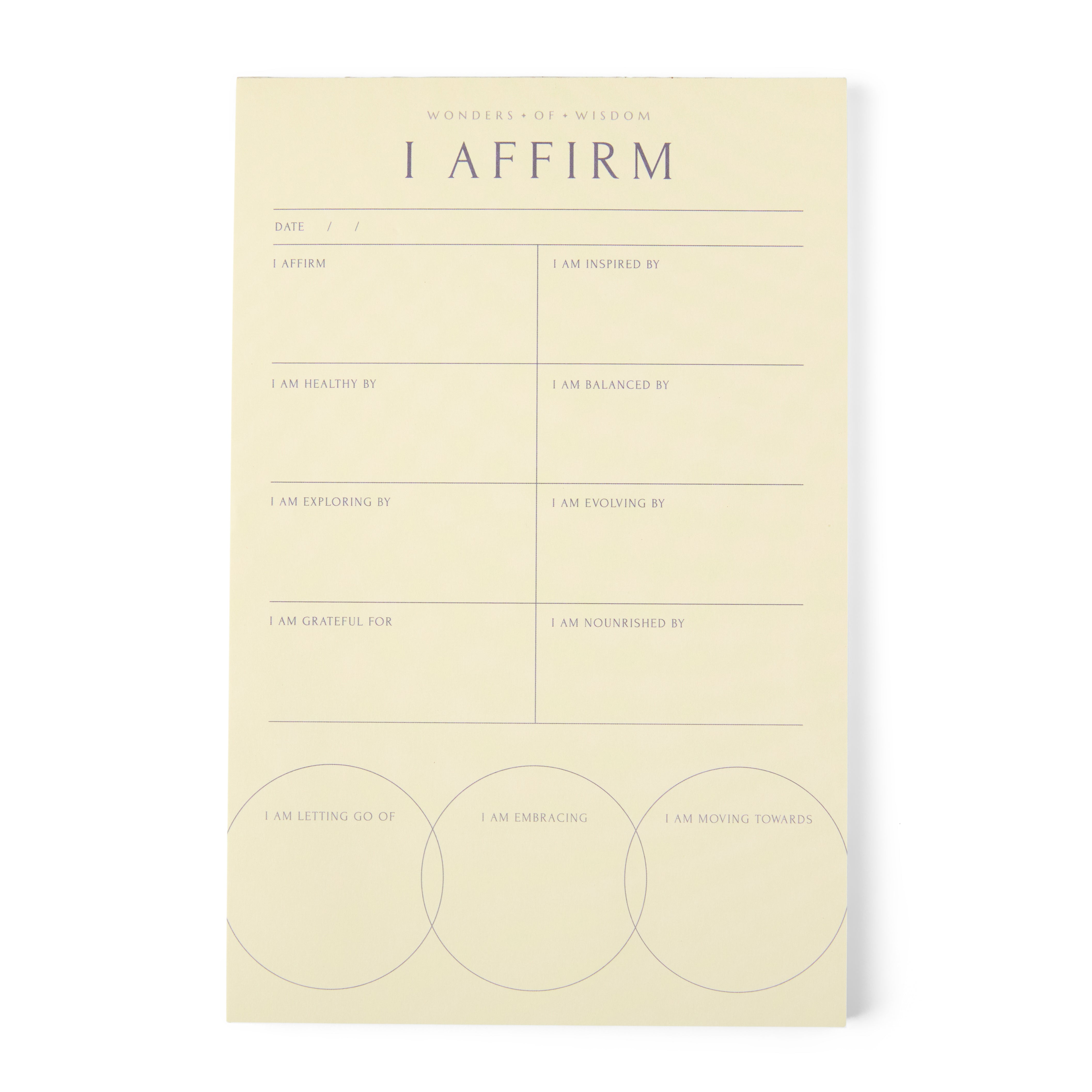 Daily Affirmation Pad